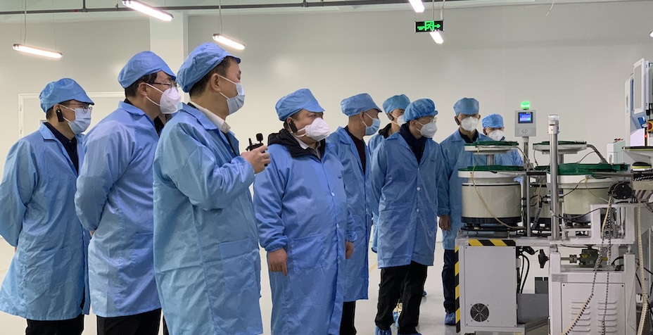 盘毂动力总经理韩军一行参观考察思达仪表和弘星智联